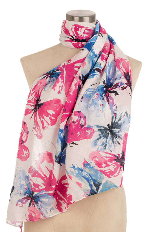 Butterfly Print Soft Scarf