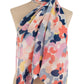 Floral Tassel Accent Scarf