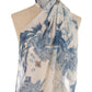 Floral Printed Tassel Scarf Design
