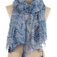 Palm Leaf Tassel Detail Scarf