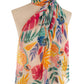 Tropical Leaf Multicolor Scarf Design