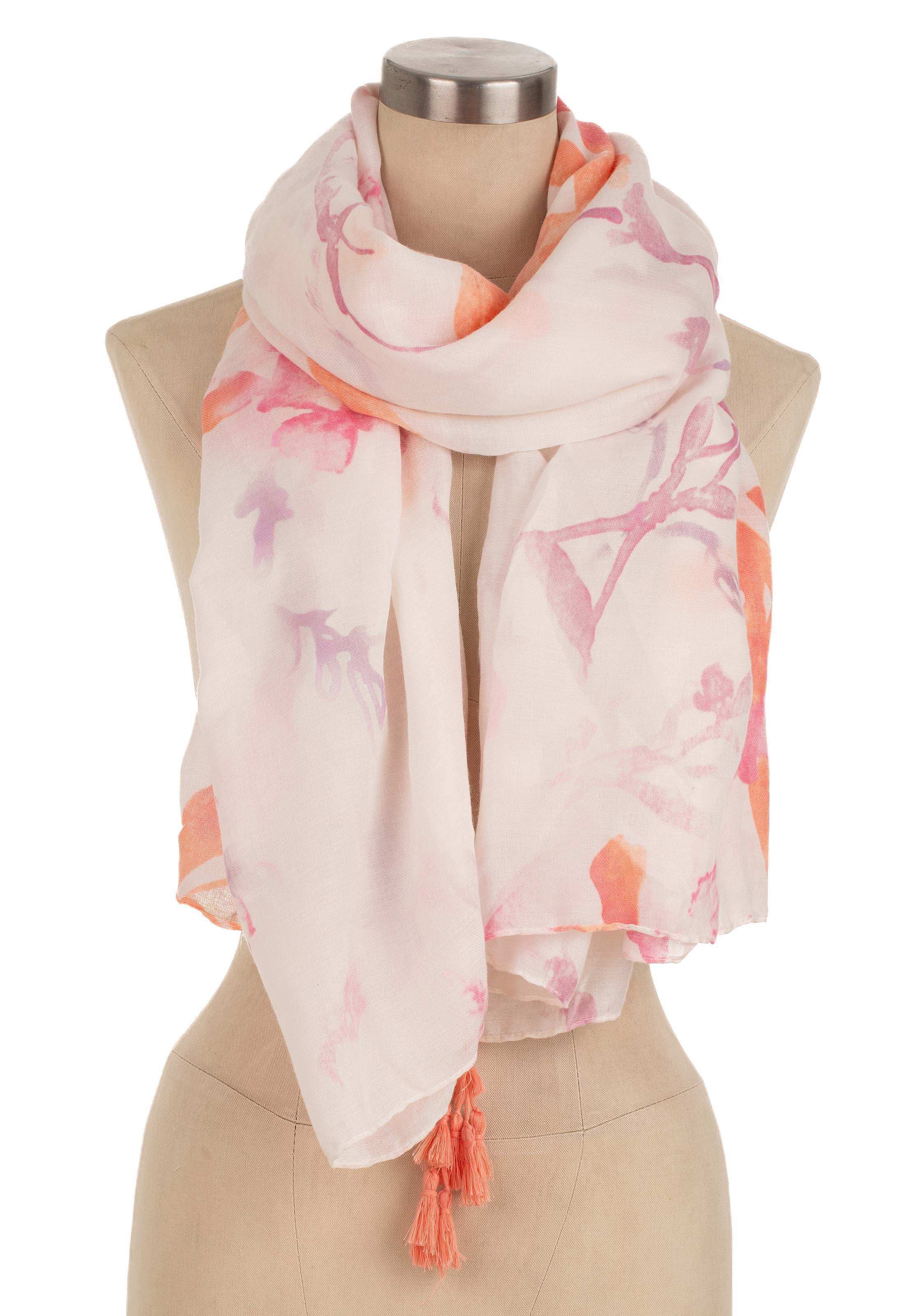 وشاح بتفاصيل الشرابة ذات الصبغة الربط