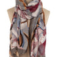 Floral Abstract Scarf in Natural Tones