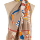 Floral and Geometric Pattern Scarf