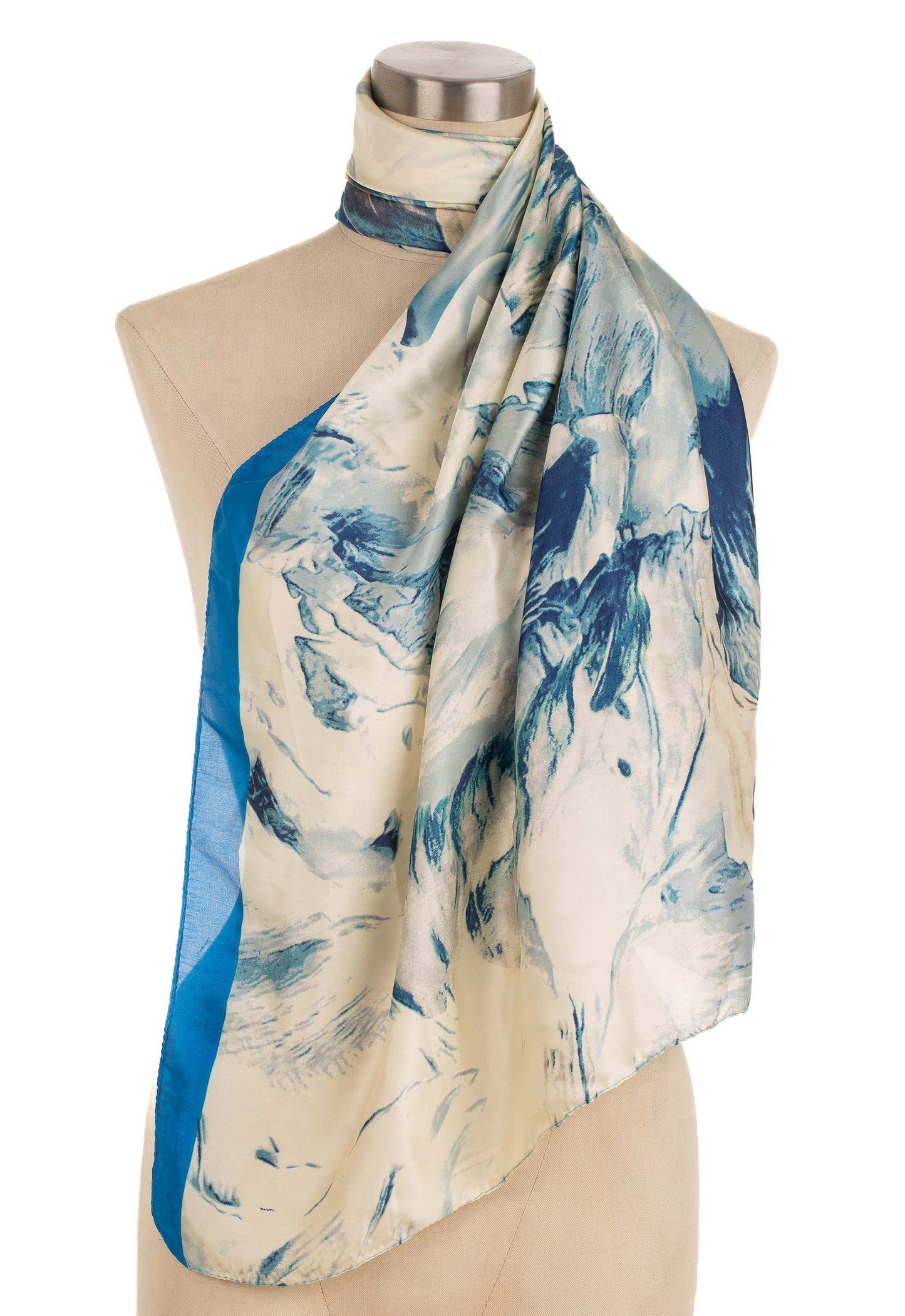 Marble Print Patterned Scarf