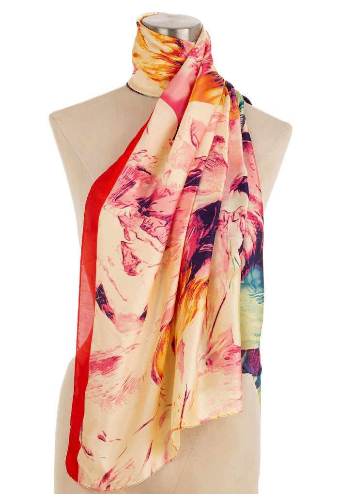Tropical Abstract Multicolor Scarf