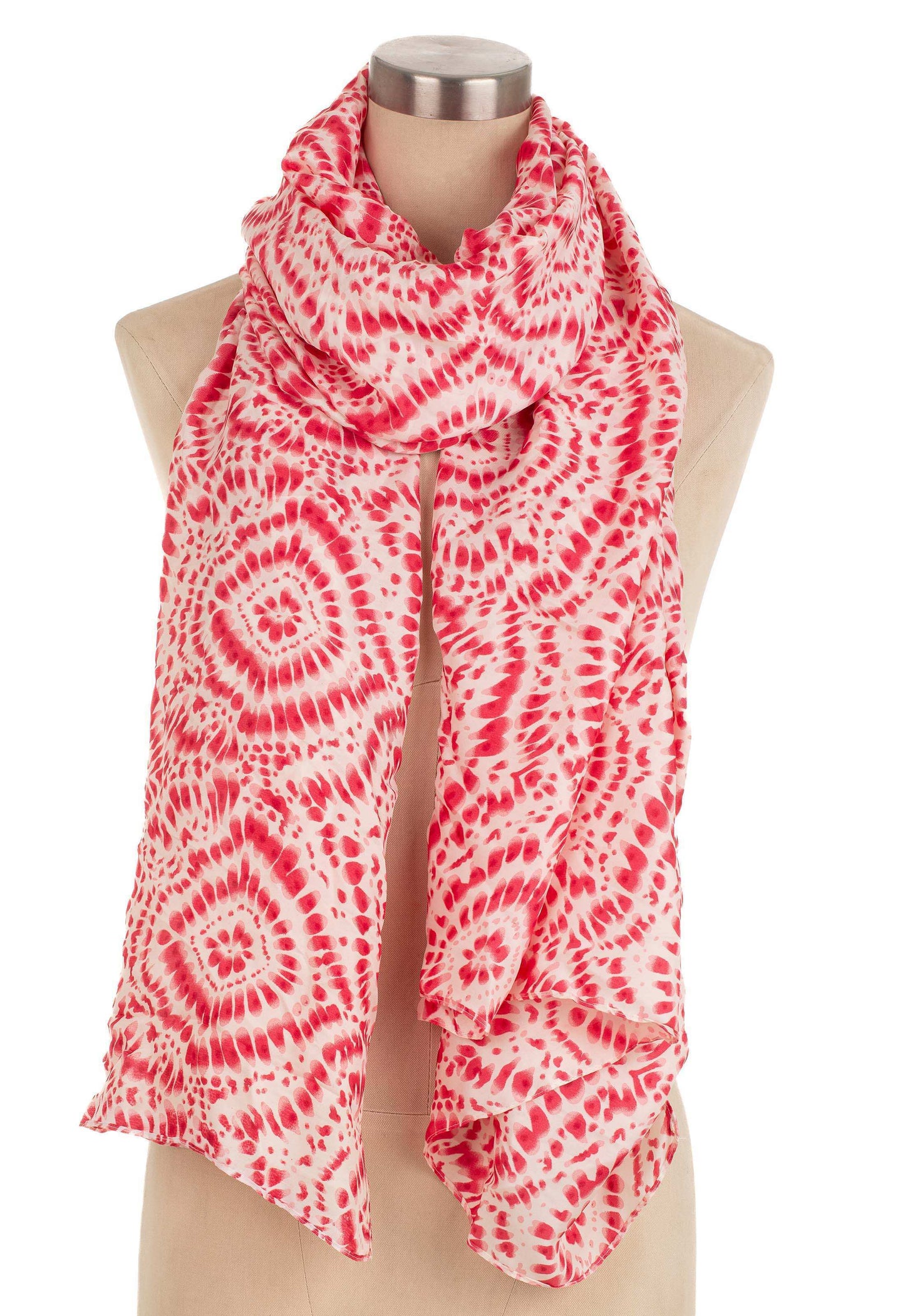 Patterned Casual Scarf with Bold Accents
