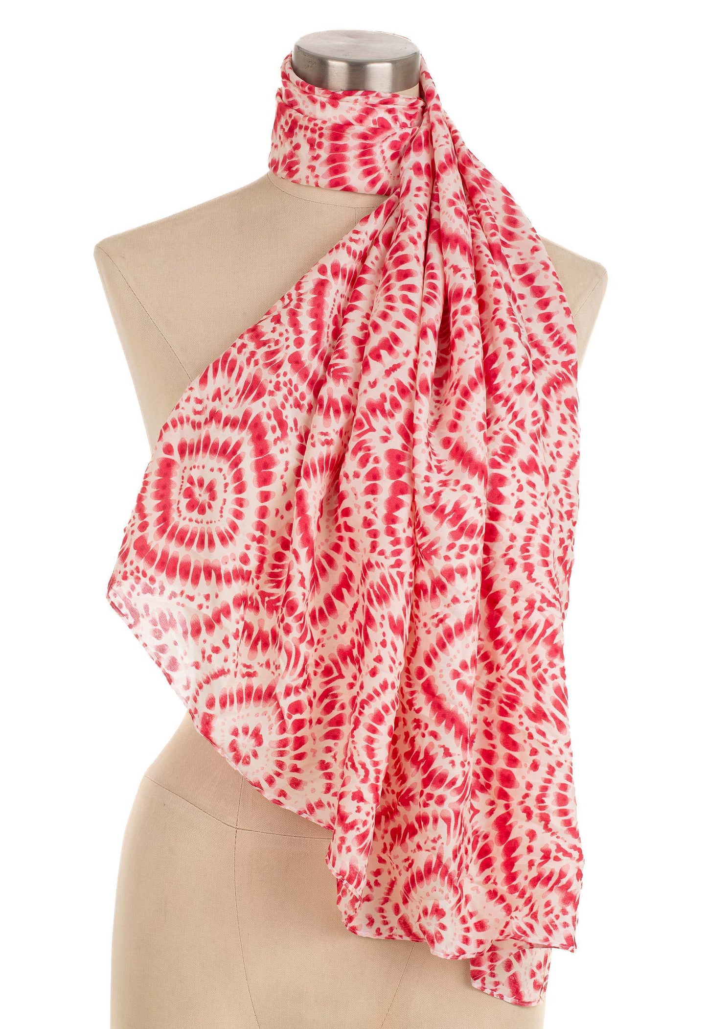 Patterned Casual Scarf with Bold Accents