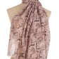 Snakeskin Pattern Scarf in Dusty Shades