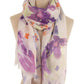 Watercolor Floral Patterned Scarf