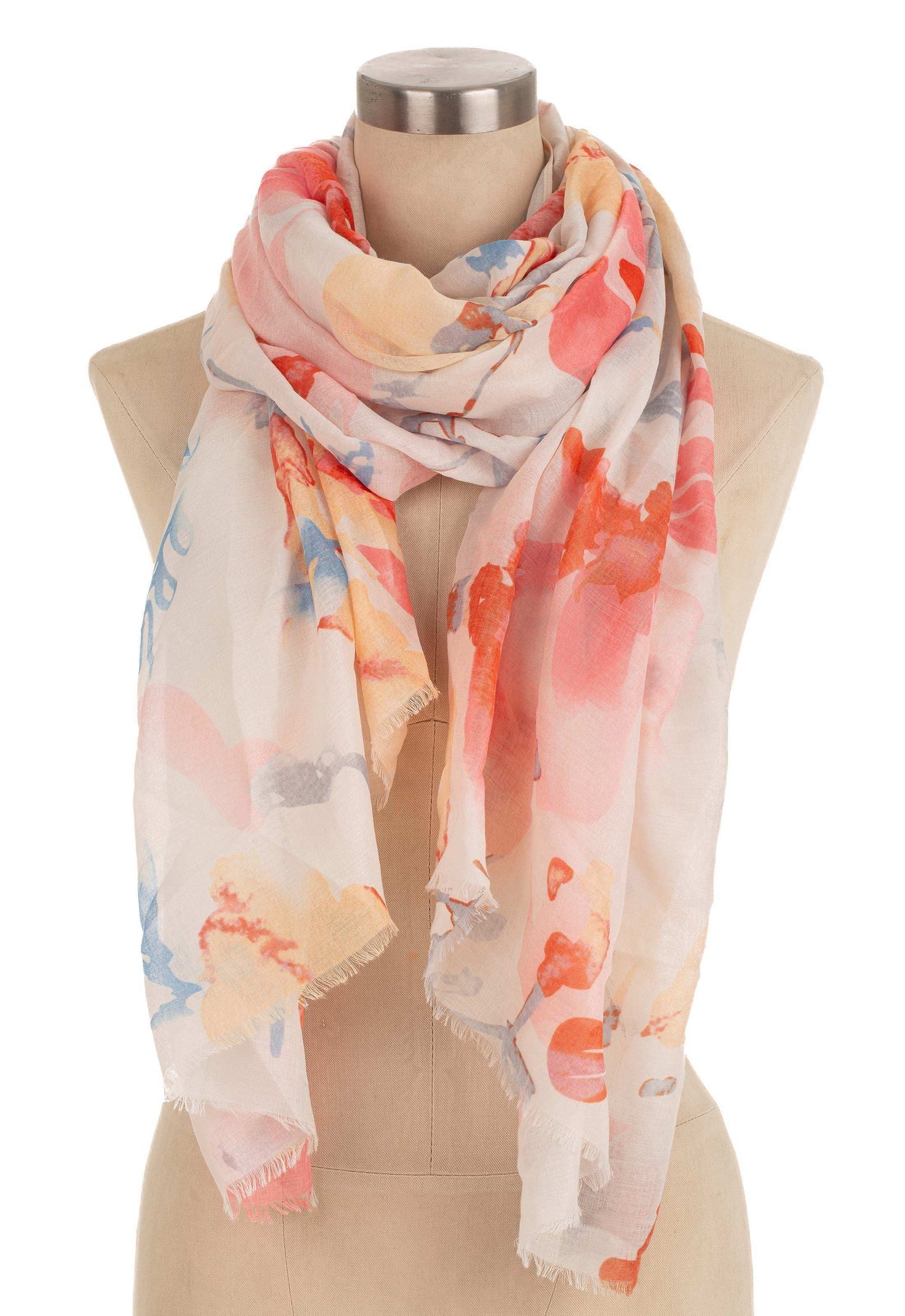 Soft Watercolor Pastel Shade Scarf