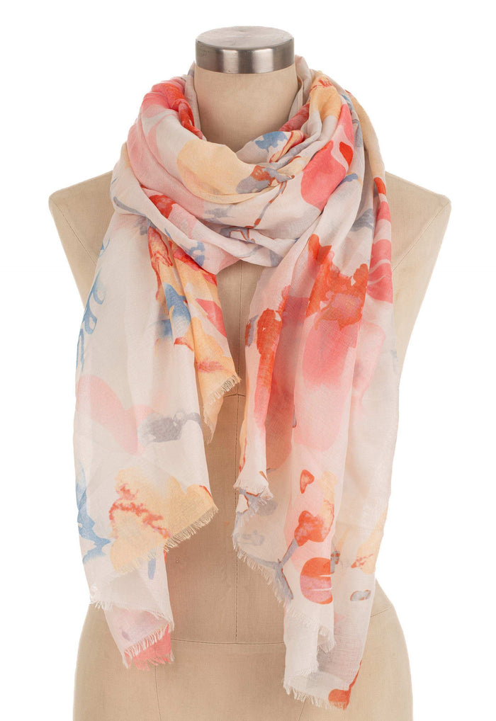 Soft Watercolor Pastel Shade Scarf