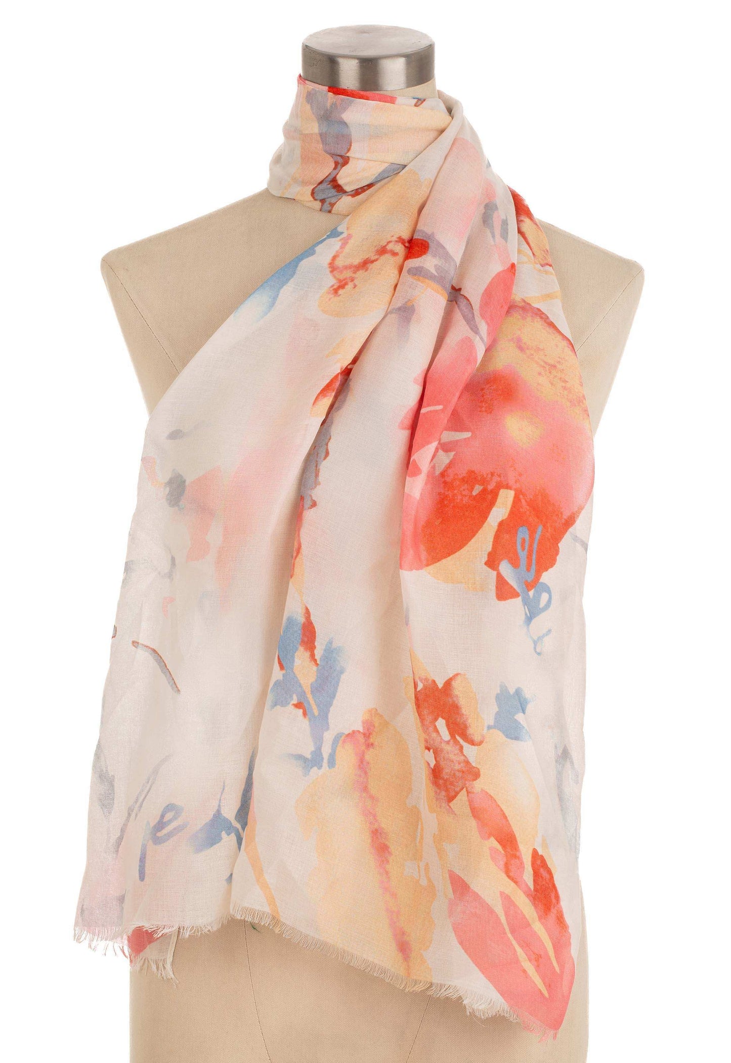 Soft Watercolor Pastel Shade Scarf