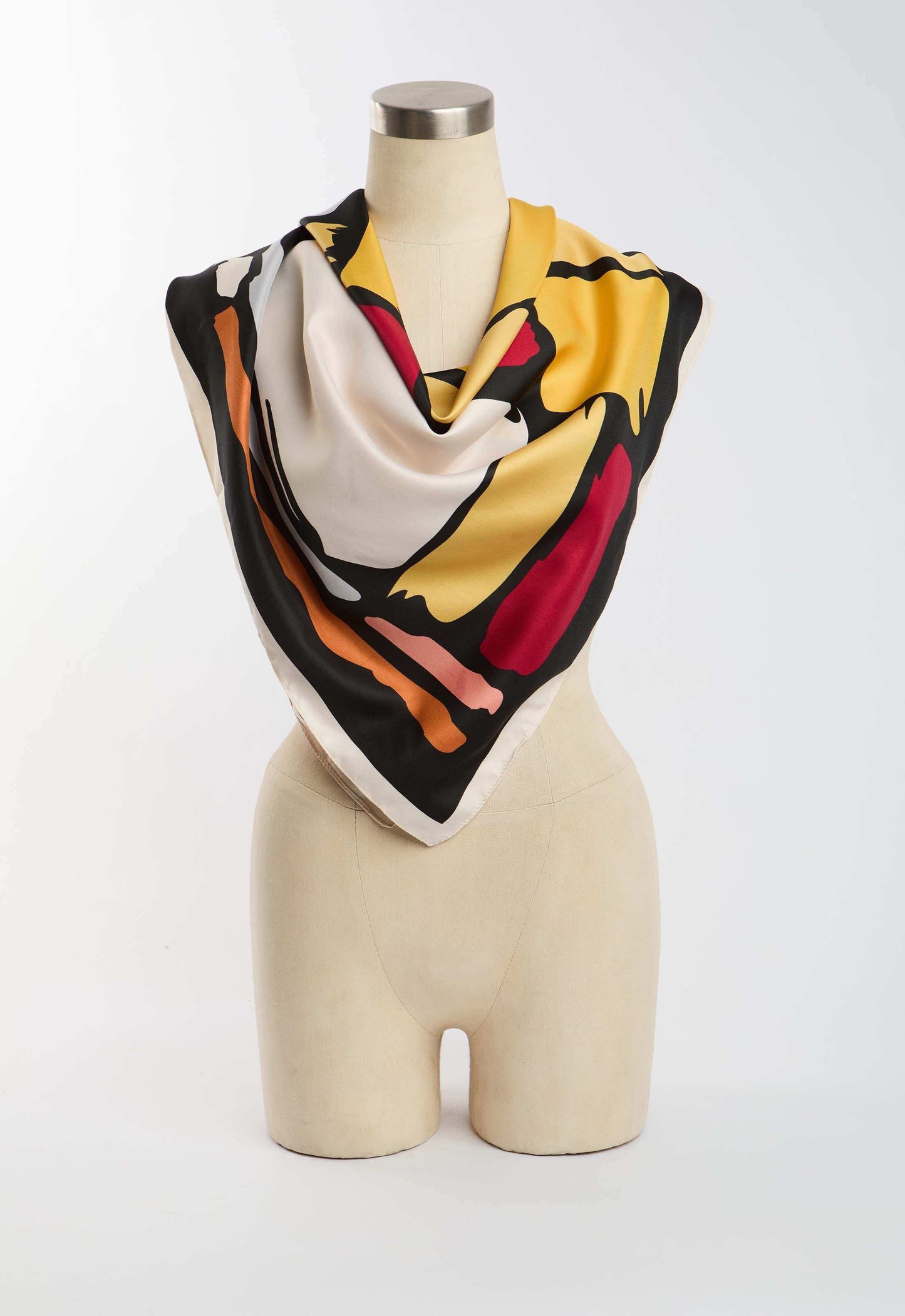 Abstract Multicolor Square Scarf