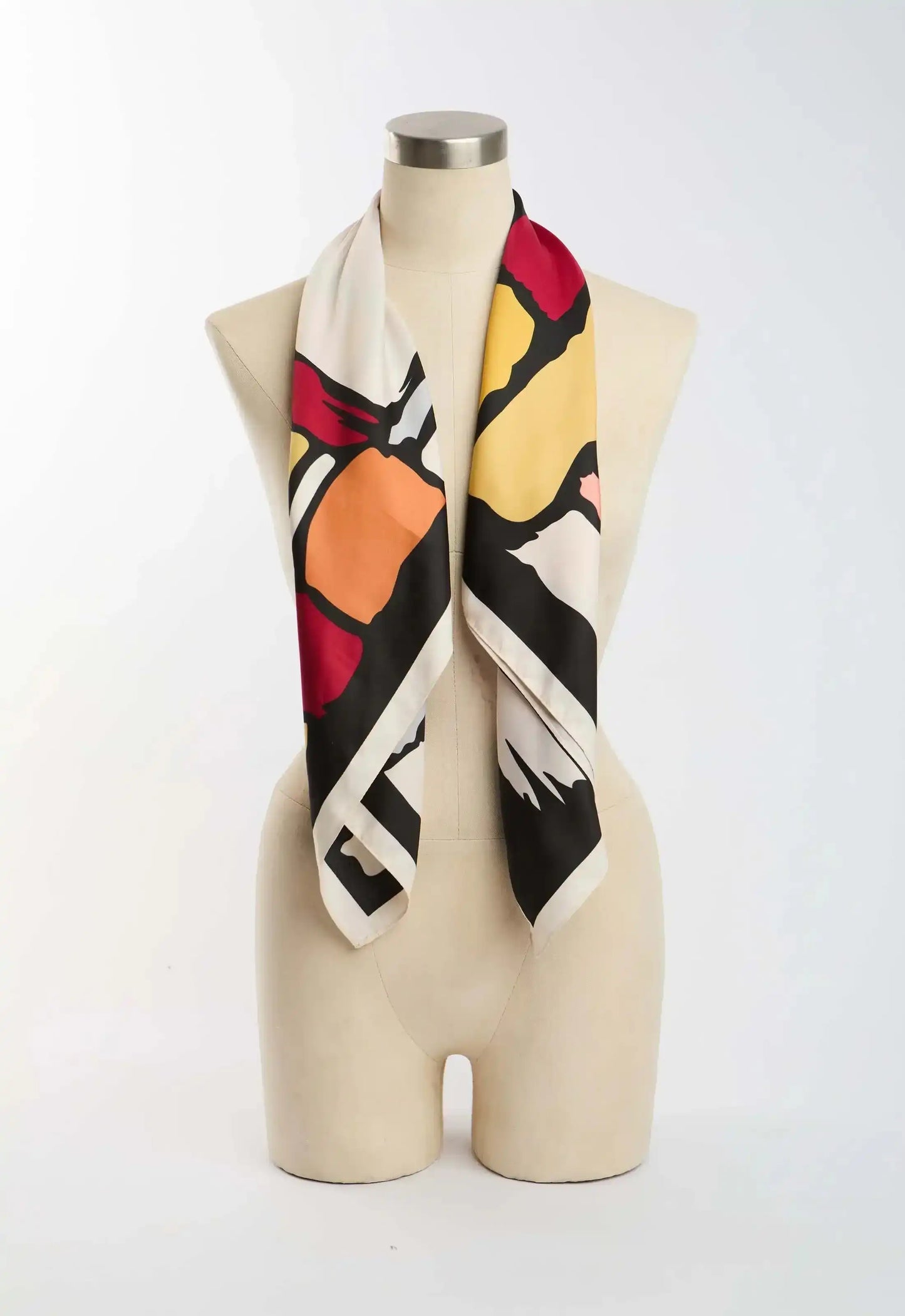 Abstract Multicolor Square Scarf