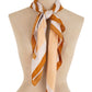 Striped Square Scarf in Warm Tones