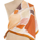 Striped Square Scarf in Warm Tones