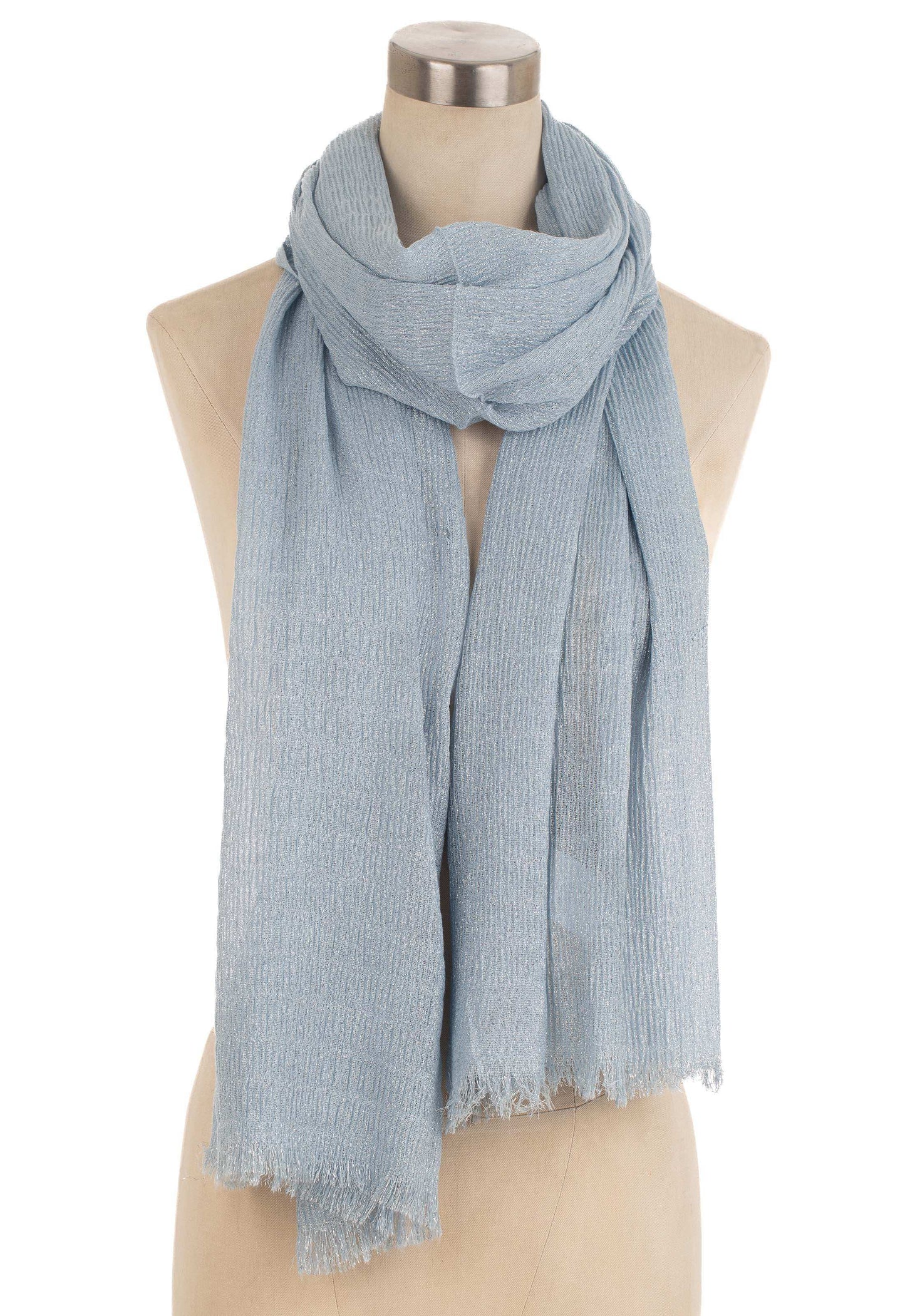 Textured Soft Tone Long Scarf