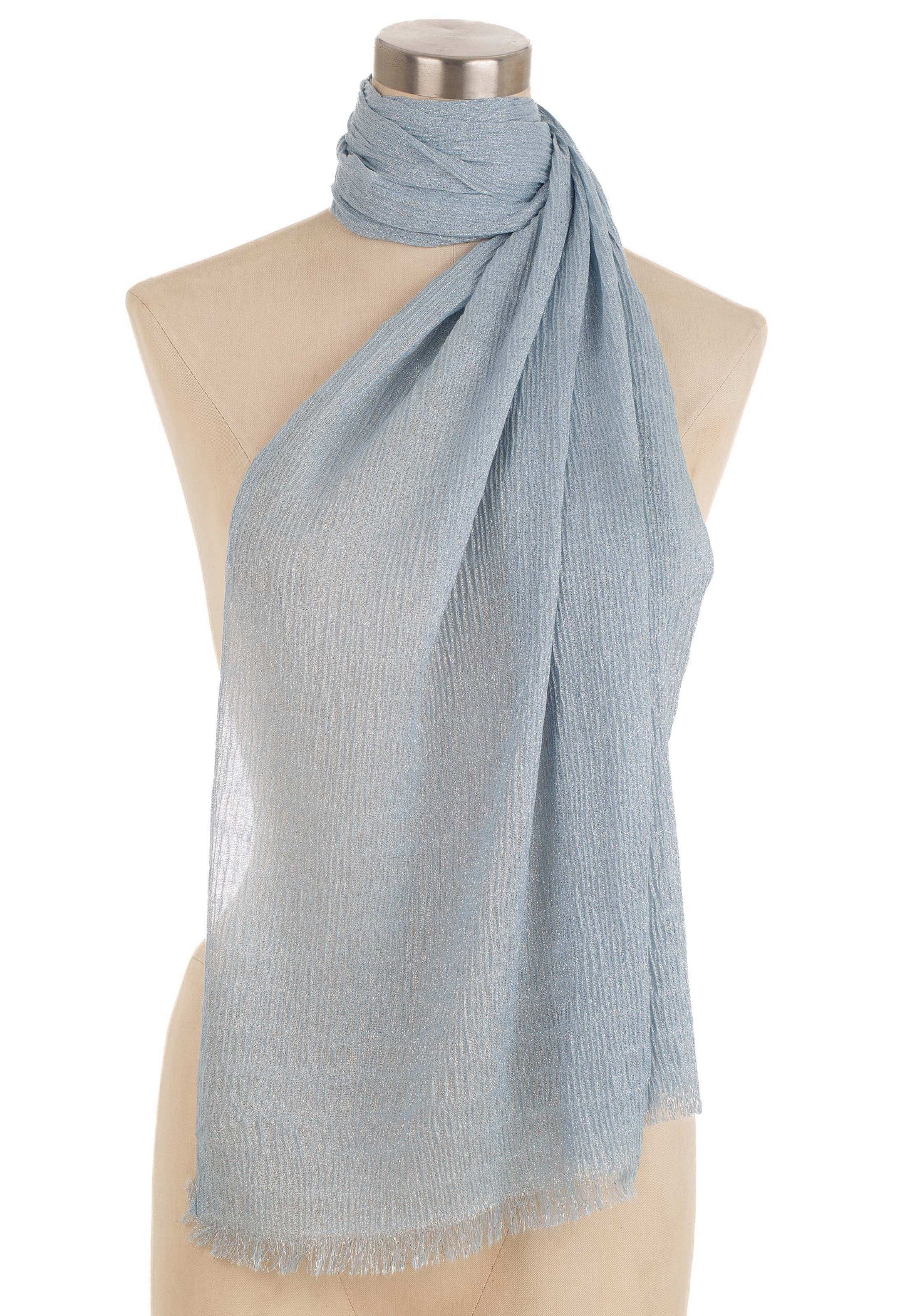 Textured Soft Tone Long Scarf