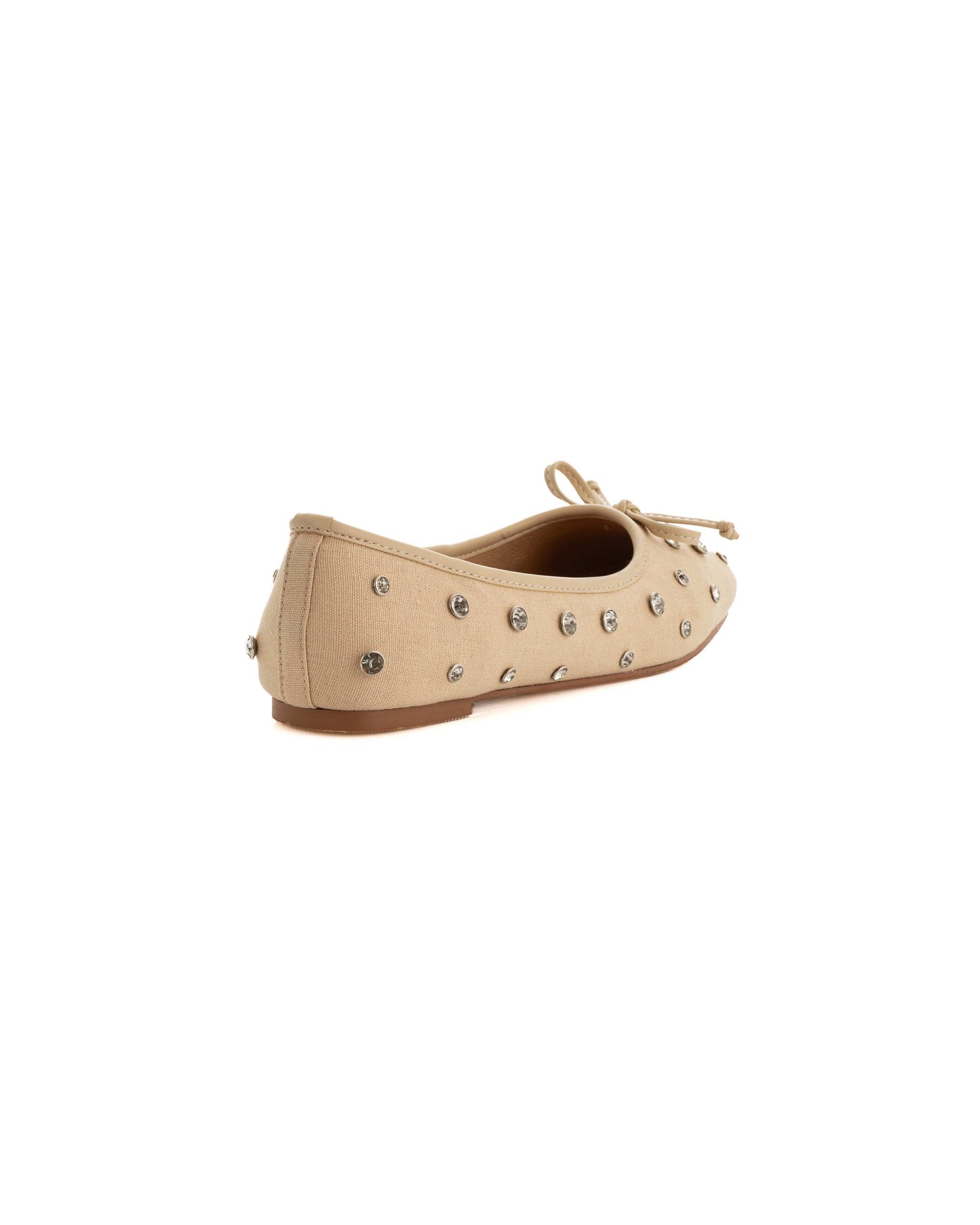 Crystal Embellished Ballet Flat Shoes