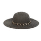 Bow Accent Wide Brim Hat