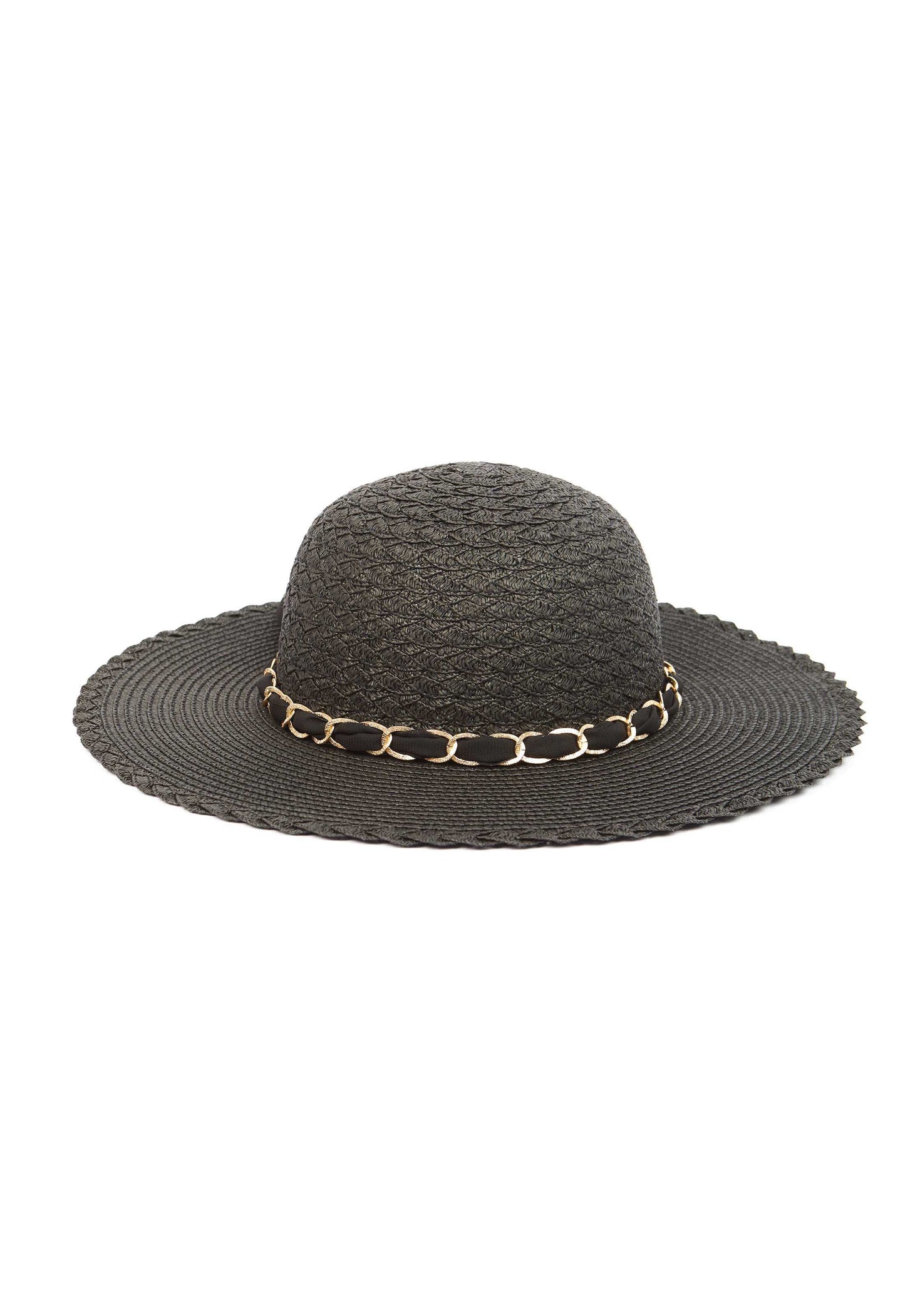 Bow Accent Wide Brim Hat