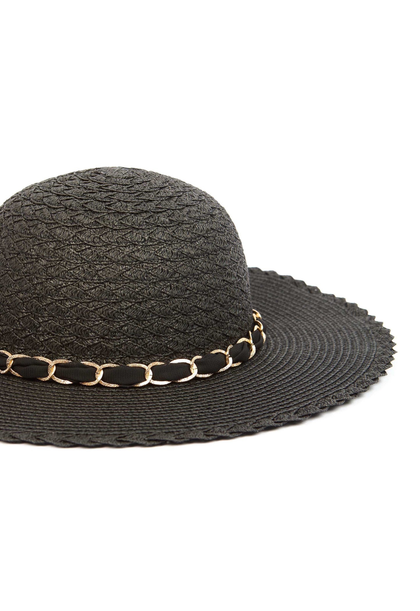 Bow Accent Wide Brim Hat