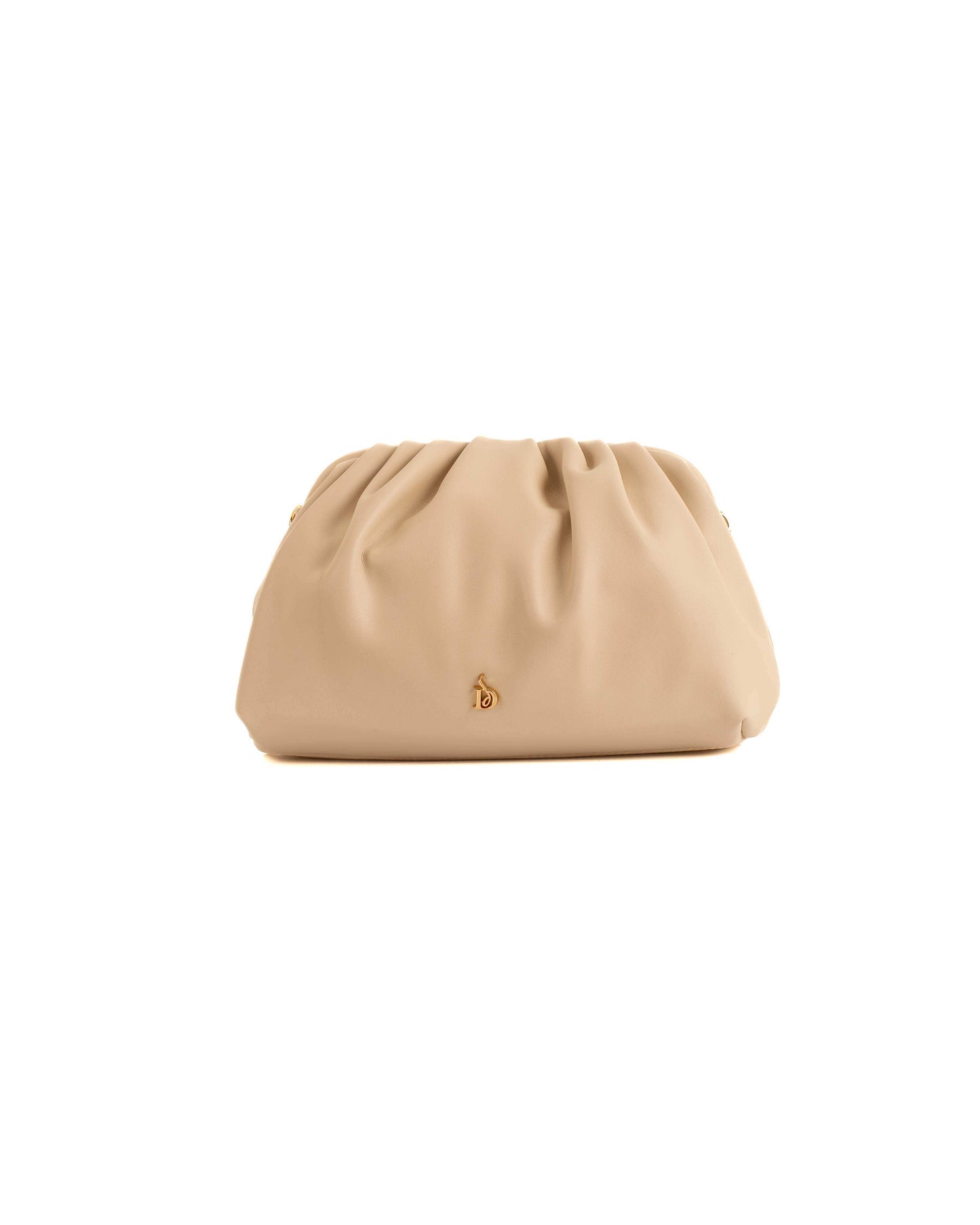 Carey Golden Studded Clutch