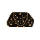 Carey Golden Studded Clutch