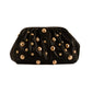 Carey Golden Studded Clutch