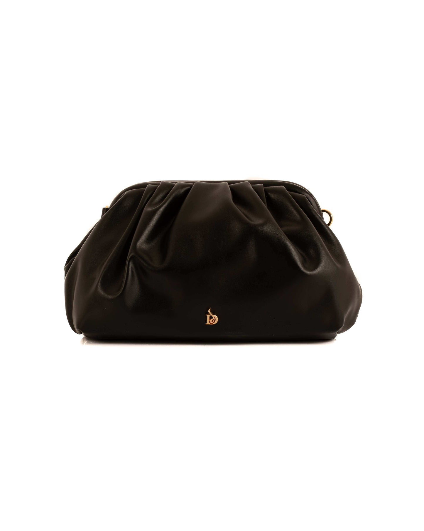 Carey Golden Studded Clutch