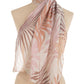 Palm Print Scarf in Soft Hues