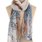 Palm Print Scarf in Rich Shades
