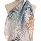 Palm Print Scarf in Rich Shades