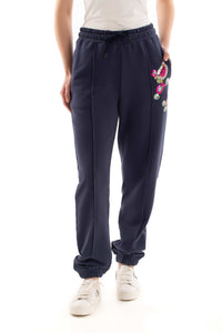 Cotton Sweatpants with Colorful Shiny Sequins