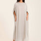 Shiny Sequins Shoulders Loose Kaftan