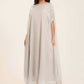 Shiny Sequins Shoulders Loose Kaftan
