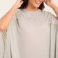 Shiny Sequins Shoulders Loose Kaftan