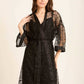 Embroidered Floral Summer Sheer Robe
