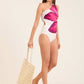 Women Swimsuit Blue Multicolor