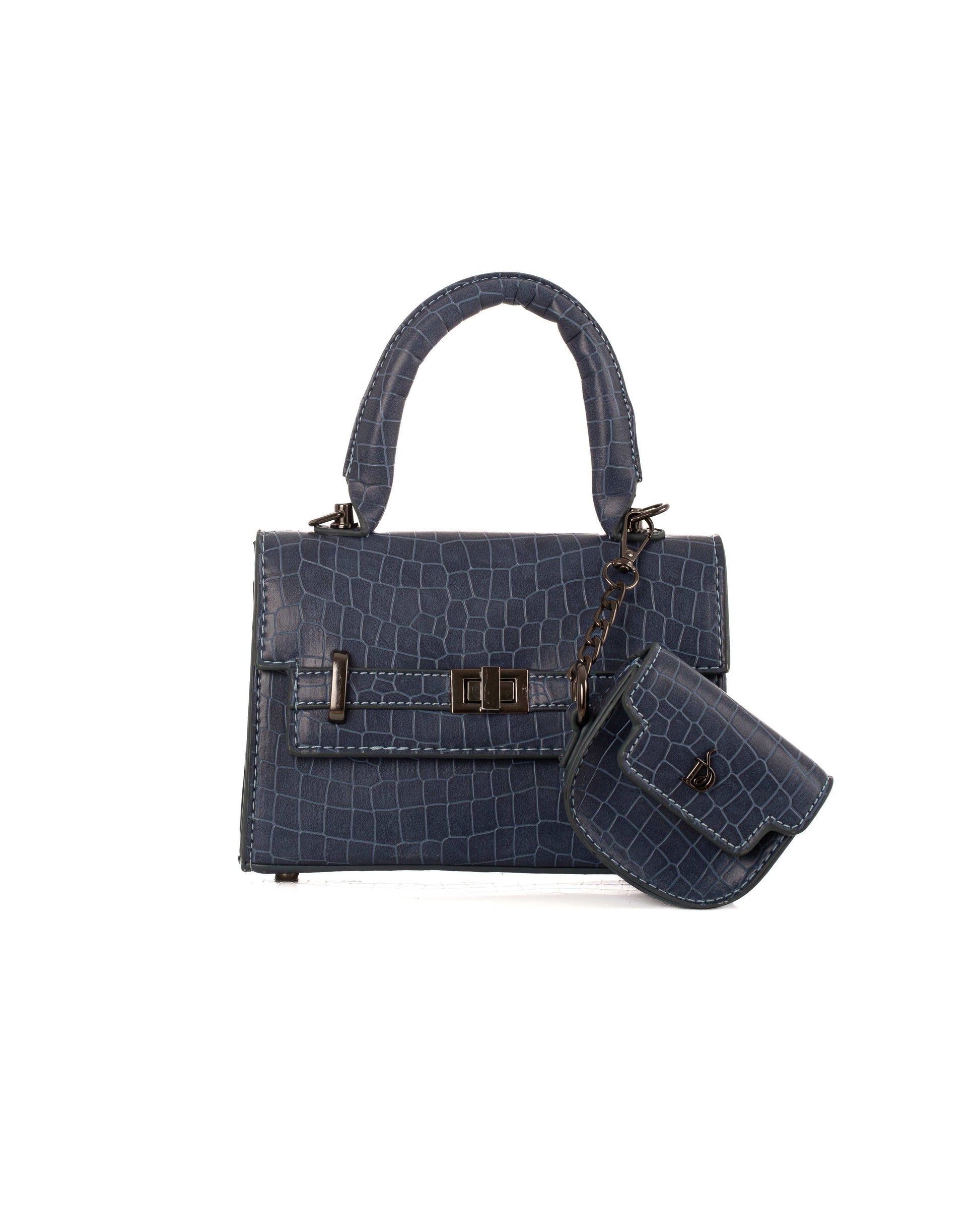 Crocodile Handbag with Hanged Coin Purse