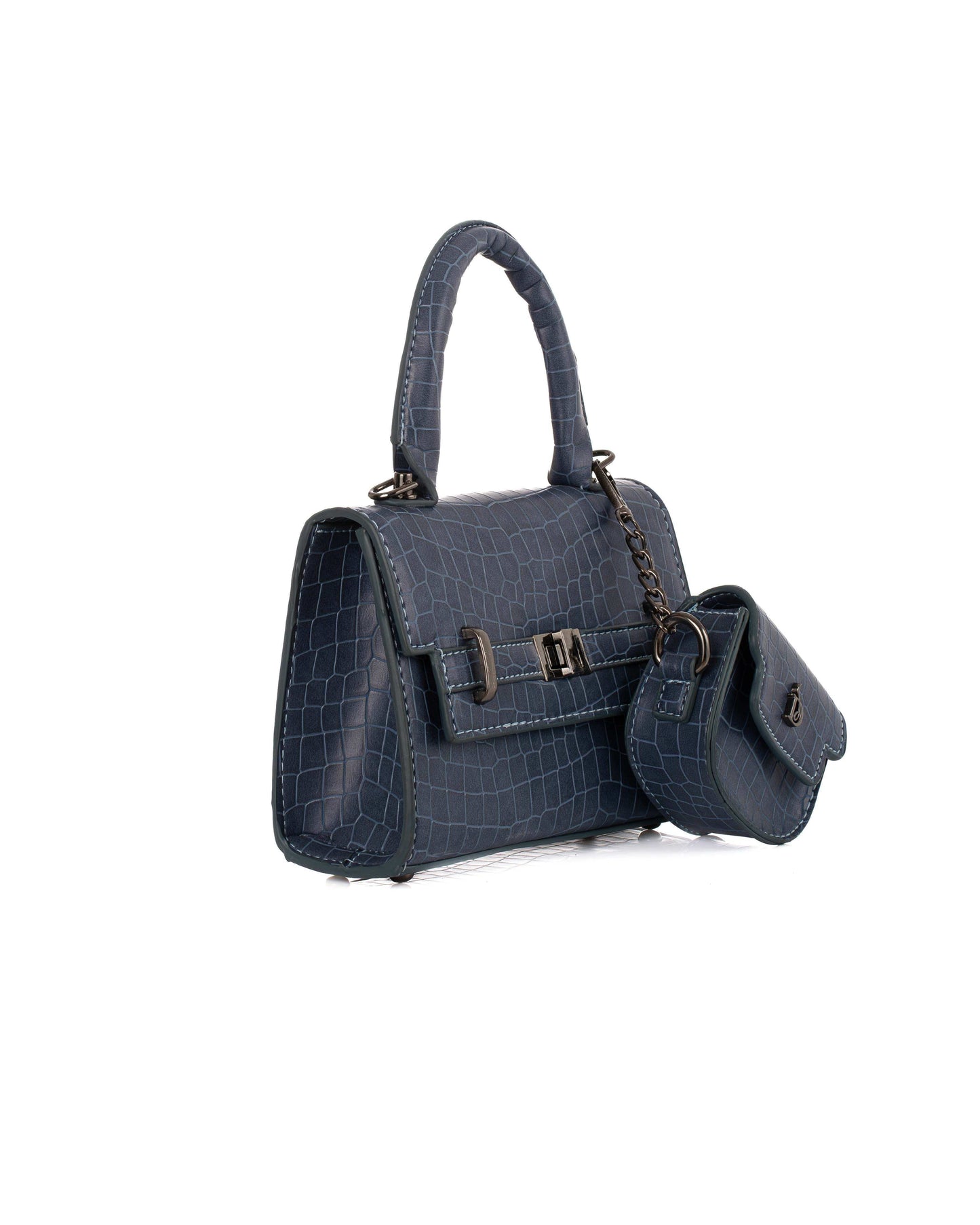 Crocodile Handbag with Hanged Coin Purse