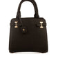 Textured Leather Classy Zipped Handbag