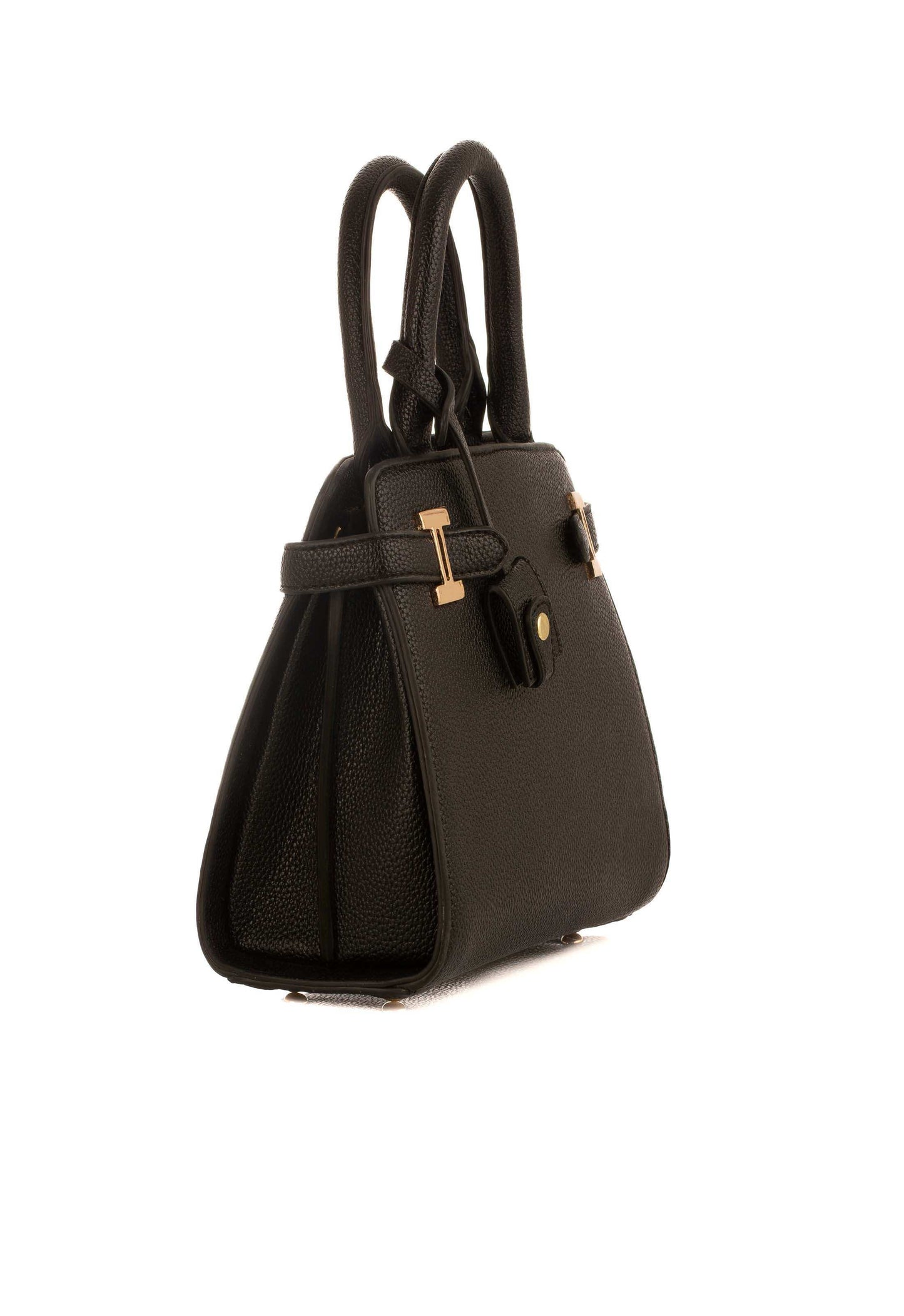 Textured Leather Classy Zipped Handbag