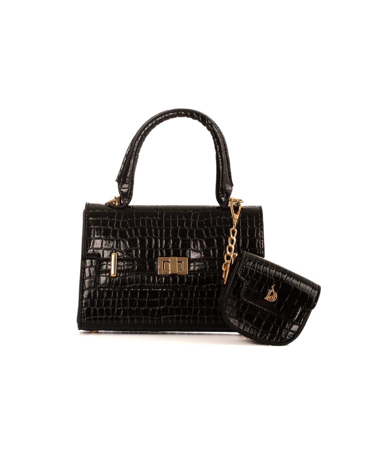 Crocodile Handbag with Hanged Coin Purse