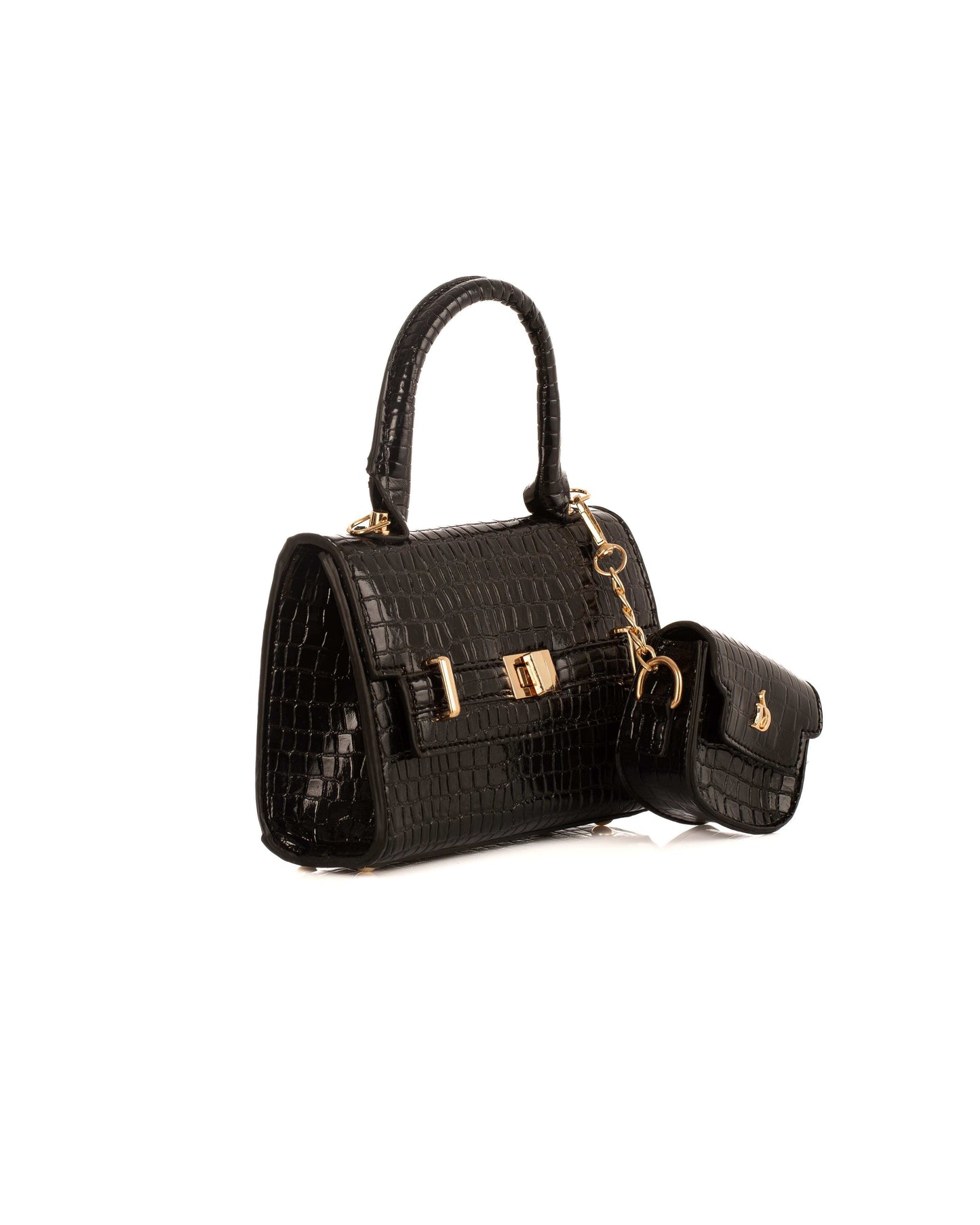 Crocodile Handbag with Hanged Coin Purse