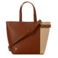 Classic Dual-Tone Top-Handle Bag