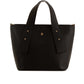 Decorative Studs Handle Textured Handbag