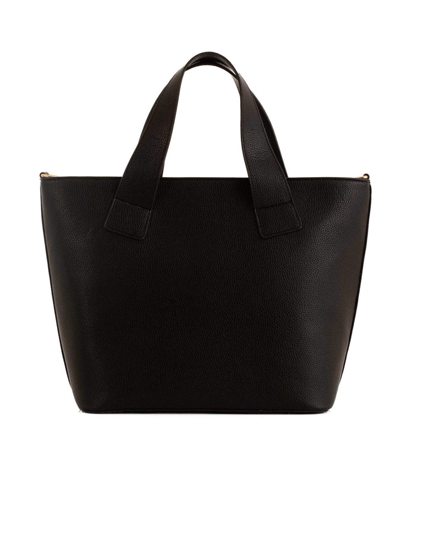 Decorative Studs Handle Textured Handbag