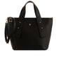Decorative Studs Handle Textured Handbag